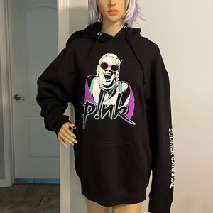 Pink Concert Tour Hoodie Oversized Medium